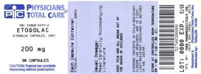 image of 200 mg package label - 200mg package label